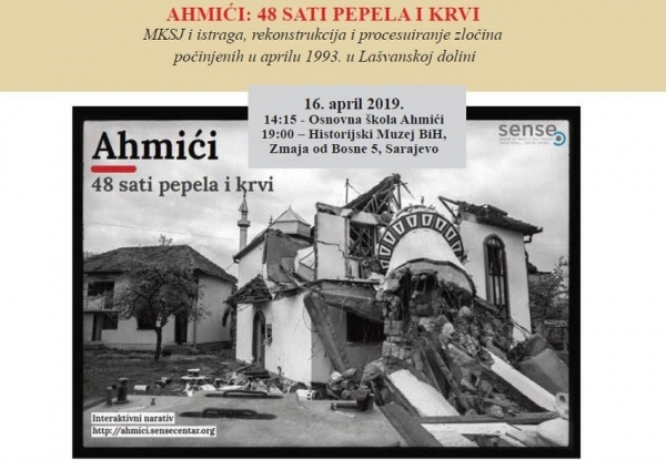 Prezentacija narativa "Ahmići: 48 sati pepela i krvi" večeras u Historijskom muzeju BiH