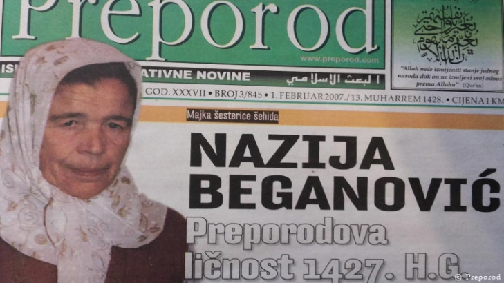 Oti&scaron;la je svojim &scaron;ehidima Nazija Beganović
