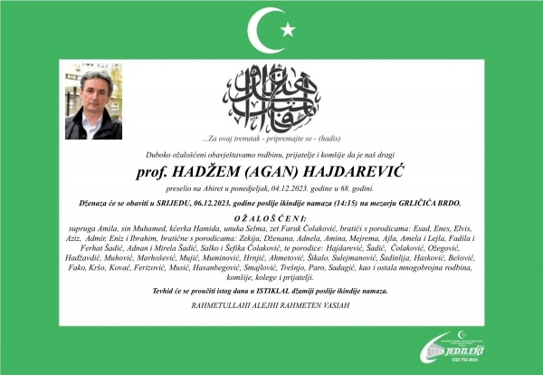 Hadžem Hajdarević (1956 - 2023): Ta'zija redakcije Preporoda