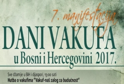 Najava manifestacije “Dani vakufa u BiH”