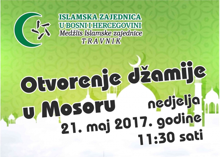 U nedjelju otvorenje džamije u Travniku