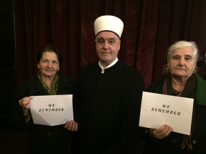 Kampanji #WeRemember su se priključile i majke Srebrenice Munira Subašić i Kada Hotić sa reisu-l-ulemom Husein-ef. Kavazovićem