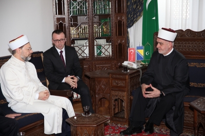 Reisu-l-ulema primio dr. Alija Erba&scaron;a, predsjednika Uprave za vjerske poslove Republike Turske- Diyaneta