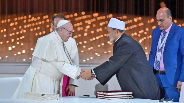 Historijski susret pape Franje sa šejhul-Azharom Ahmed al-Tayebom u februaru 2019. godine u Abu Dhabiju i potpisivanje dokumenta “Deklaracije bratstva”
