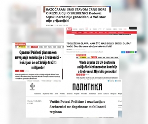 Srbija je proteklih dana uključila sve državne, obavještajne, obrazovne, medijske, kulturne i druge institucije i pojedince da se bore protiv istine