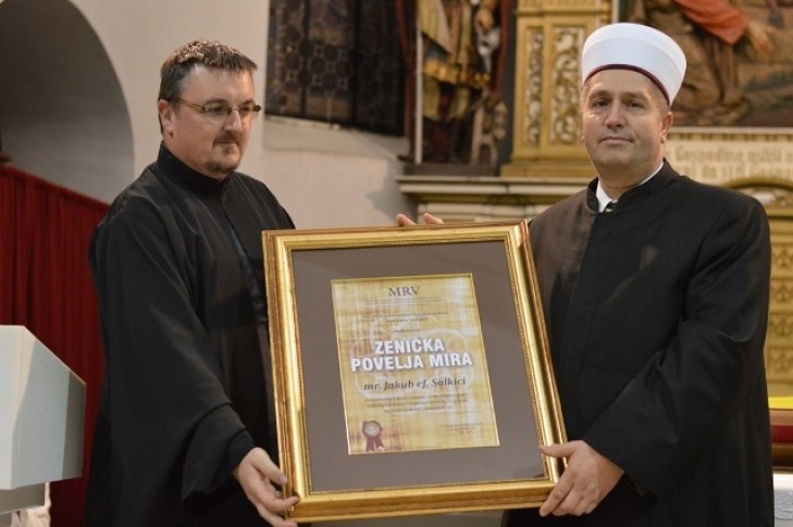 “Zenička povelja mira” dodijeljena  Jakub-ef. Salkici